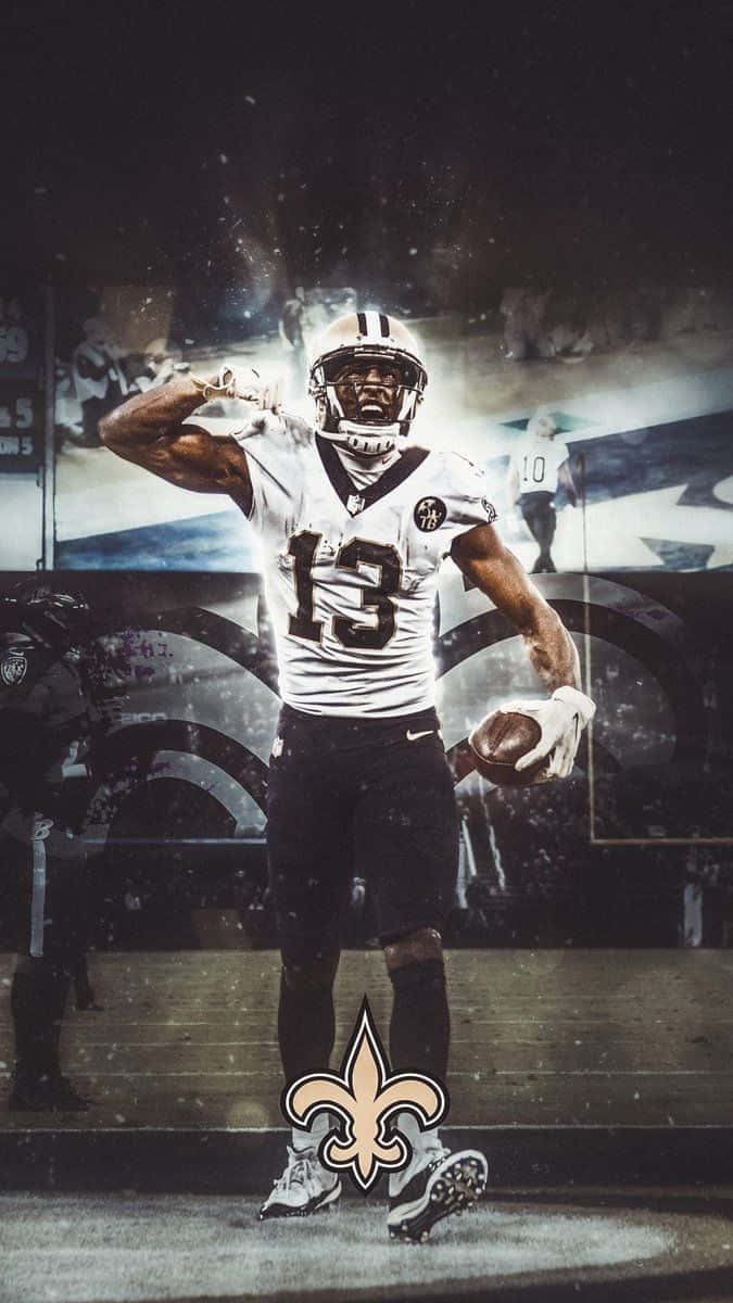 Support The New Orleans Saints During The Nfl Season Background
