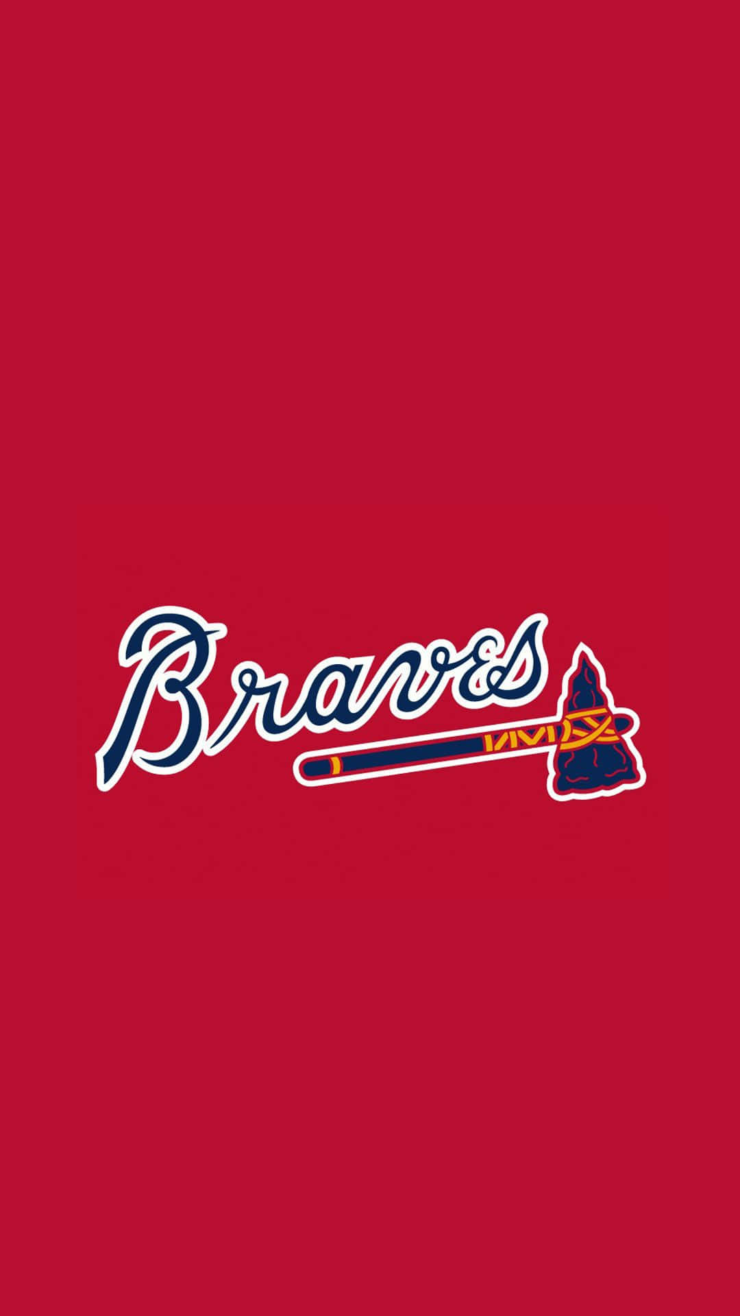 Support Your Team With An Official Atlanta Braves Iphone Wallpaper Background