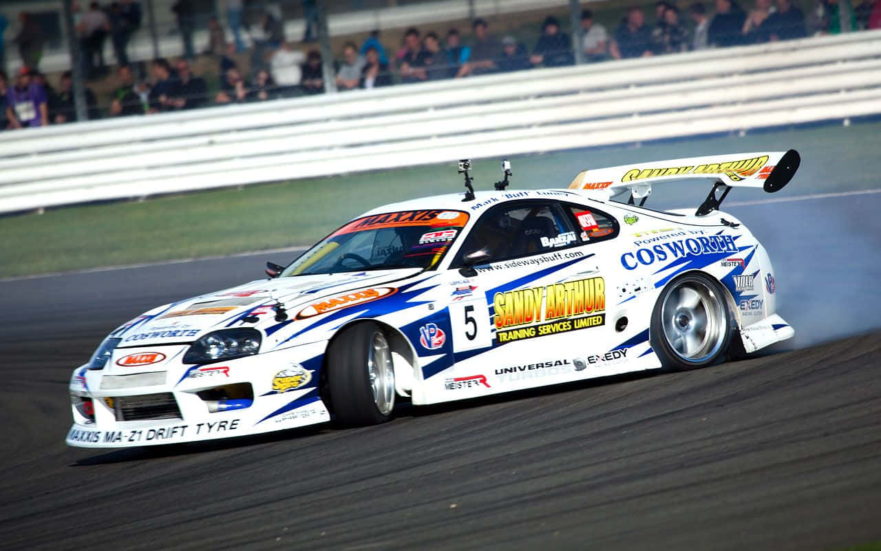 Supra Drift White Race Car