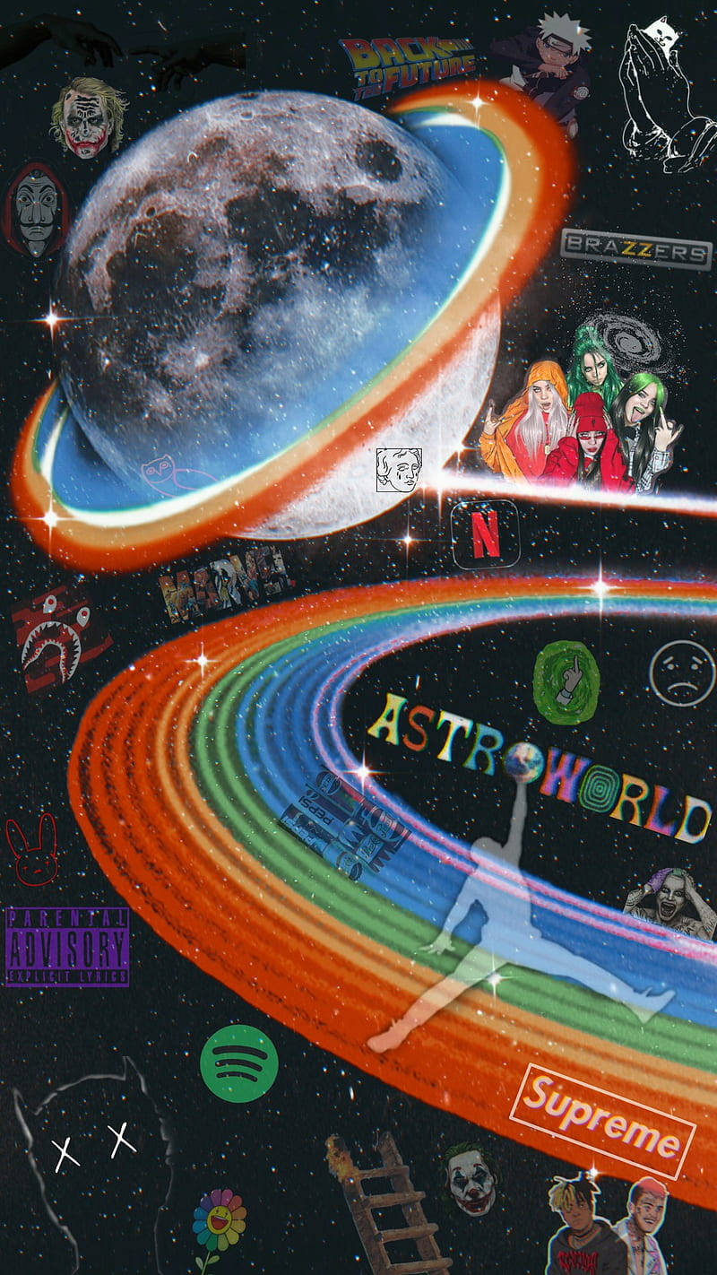 Supreme Aesthetic Astroworld Background
