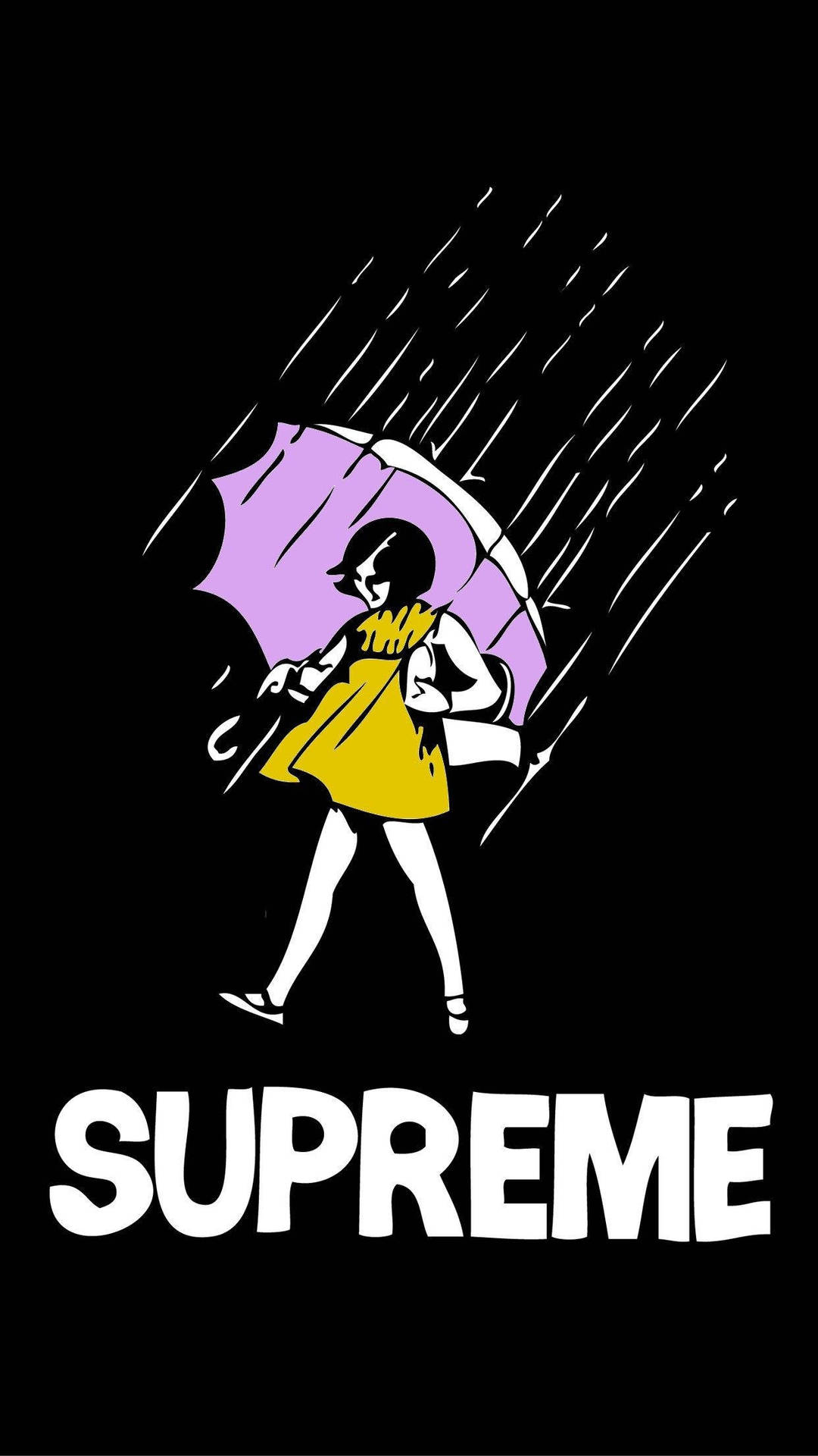 Supreme Aesthetic Raining Background