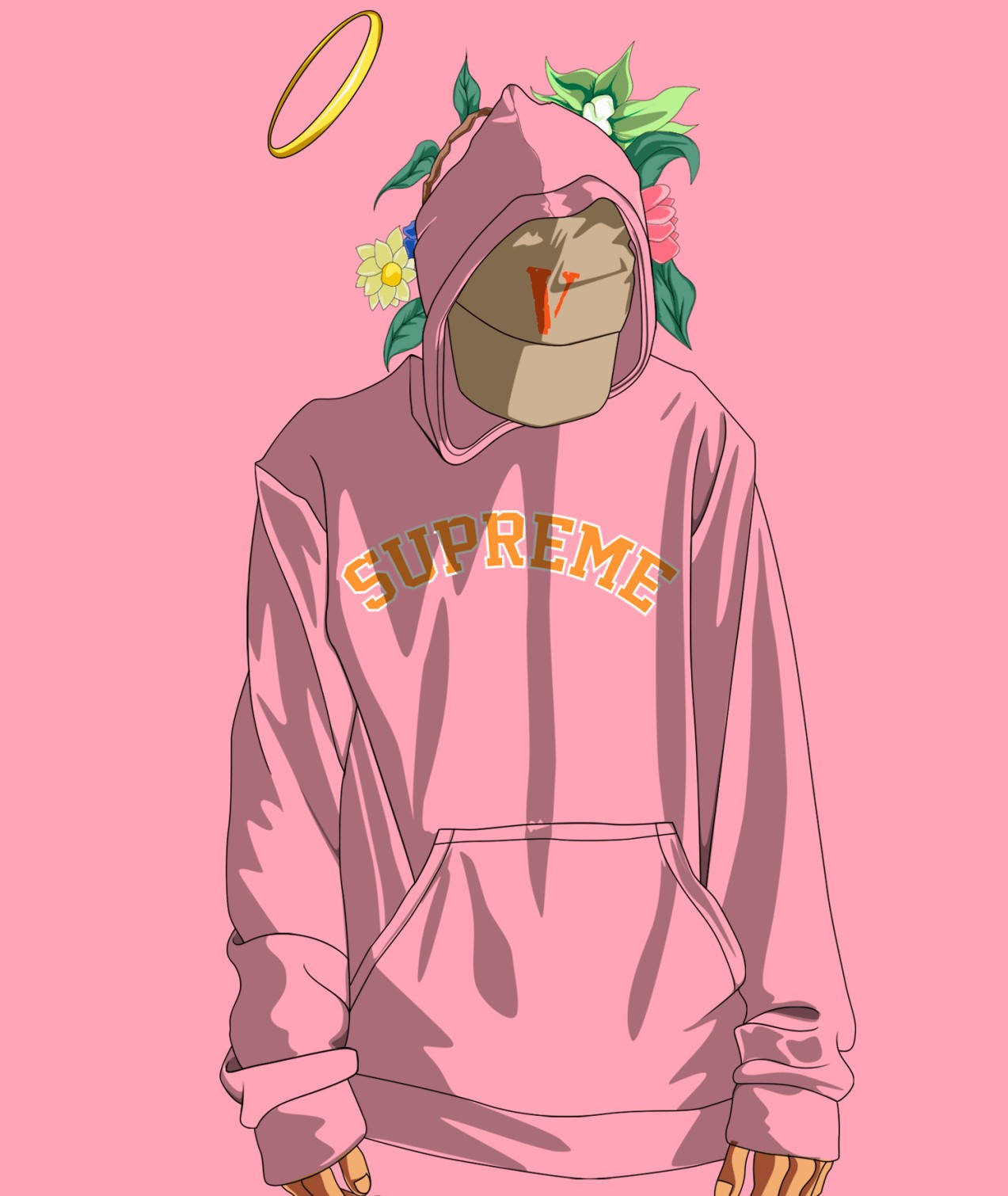 Supreme Bape Cartoon Background