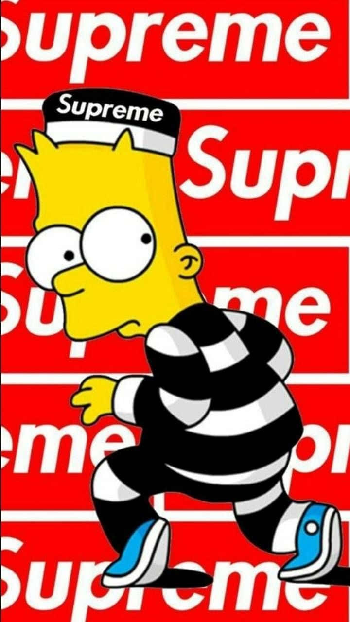 Supreme Bart Simpson Cap