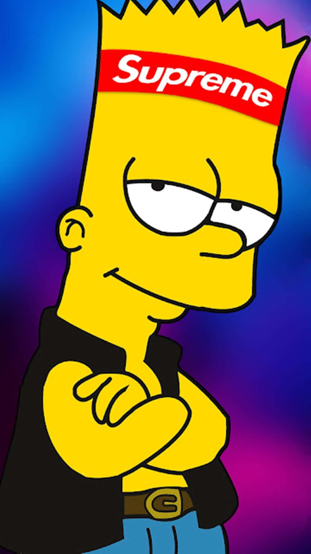 Supreme Bart Simpson Iphone Background