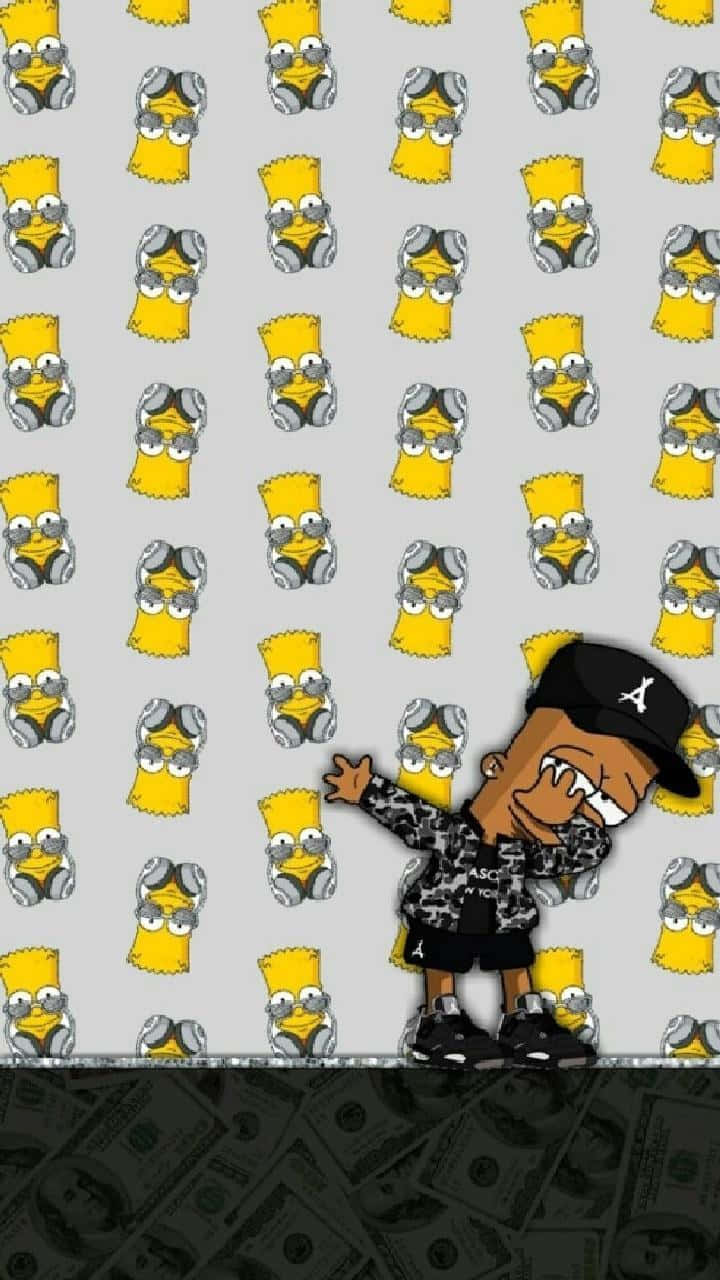 Supreme Bart Simpson Seamless