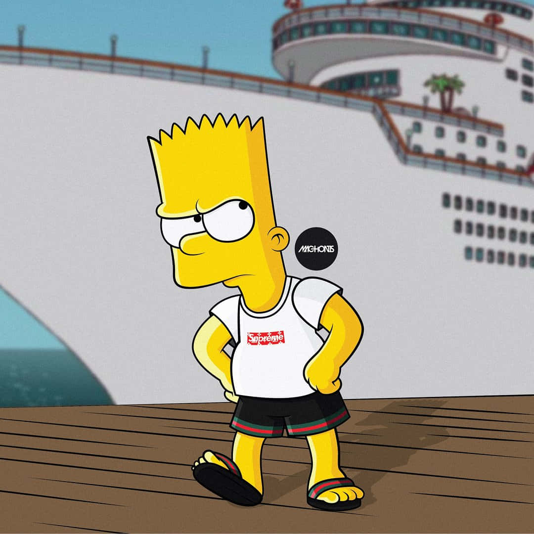 Supreme Bart Simpson With Boat