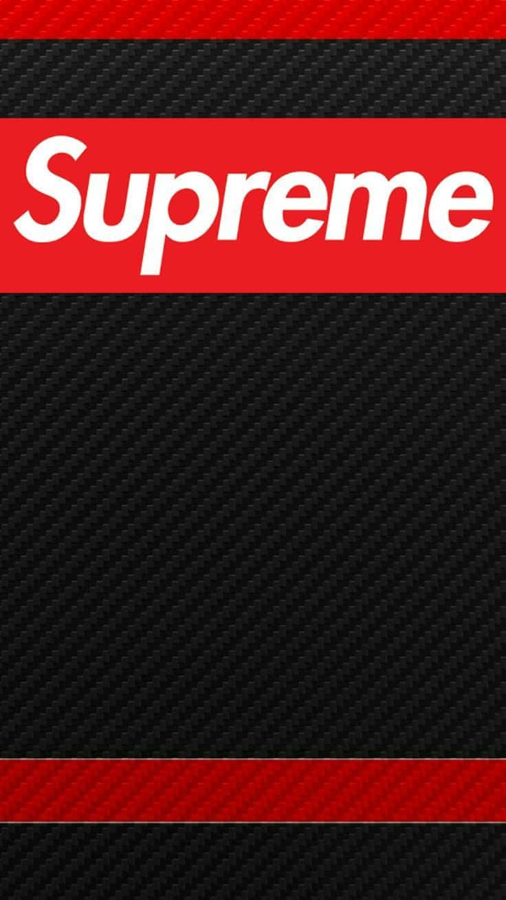 Supreme Brand Pride Displayed On Iphone Wallpaper. Background