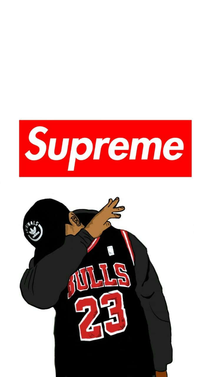 Supreme - Chicago Bulls Wallpaper Background