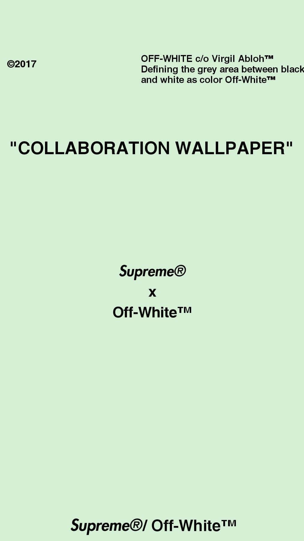 Supreme Collaboration Wallpaper