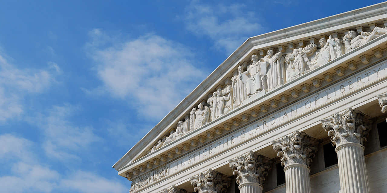 Supreme Court Building Pediment Carving