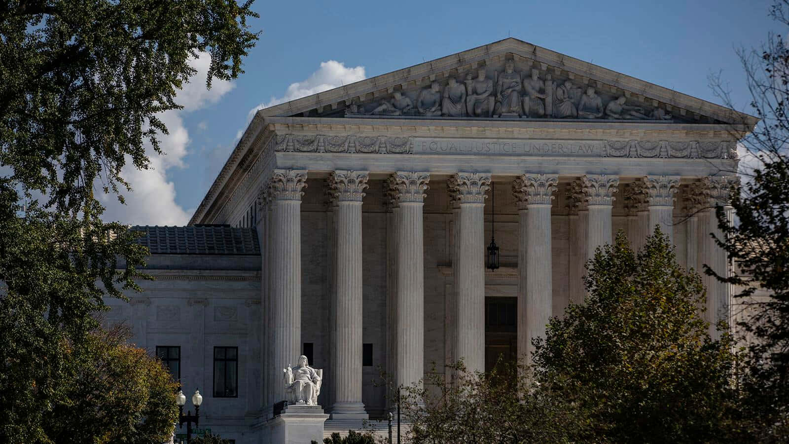 Supreme Court Building Surrounded By Trees