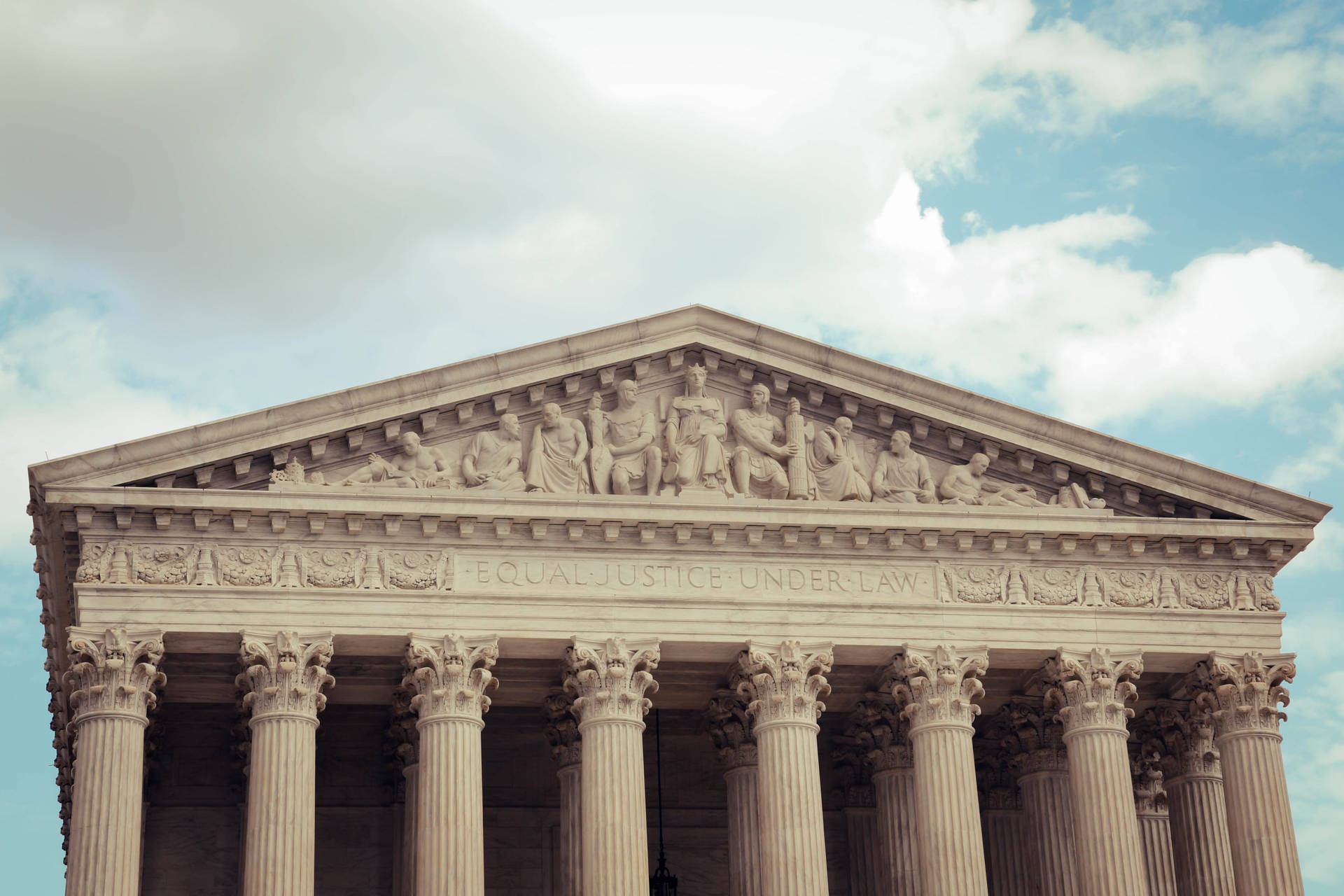 Supreme Court Near Capitol Hill Background