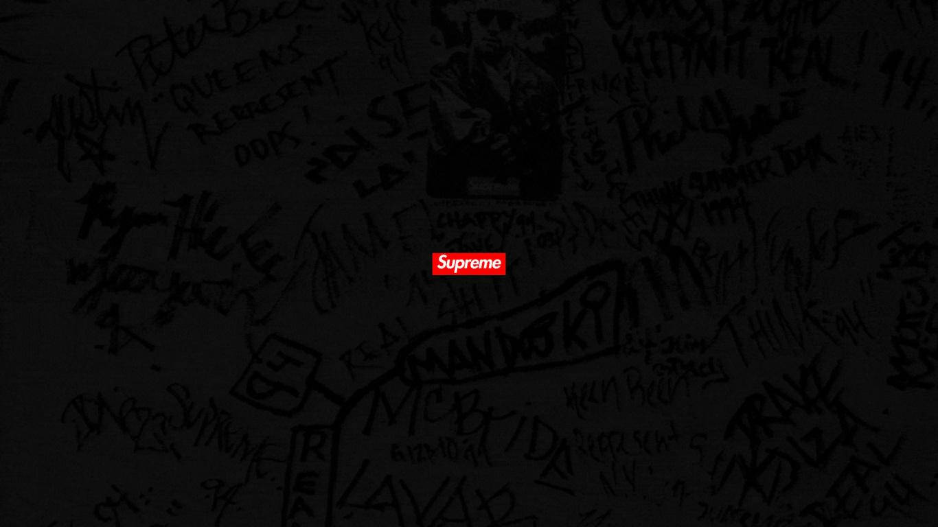 Supreme Graffiti Laptop Background