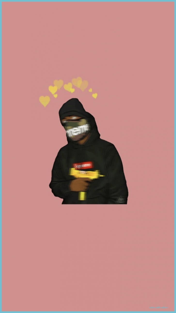 Supreme Jacket Cartoon Instagram Profile Background