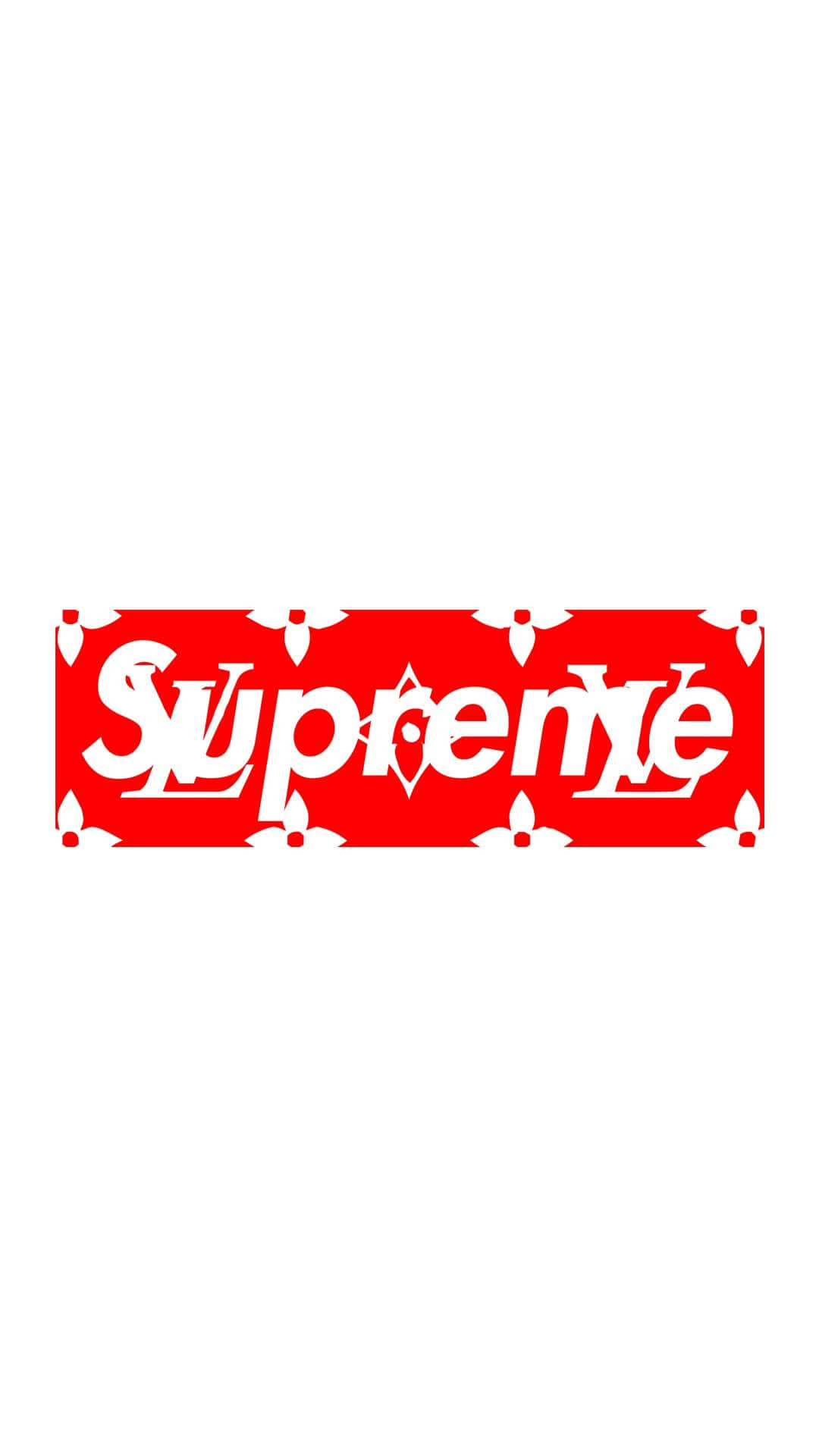 Supreme Logo Black And White Design Background