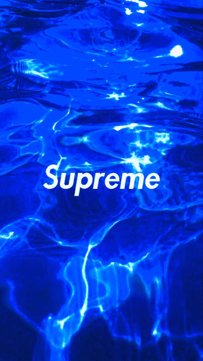 Supreme Logo In The Water