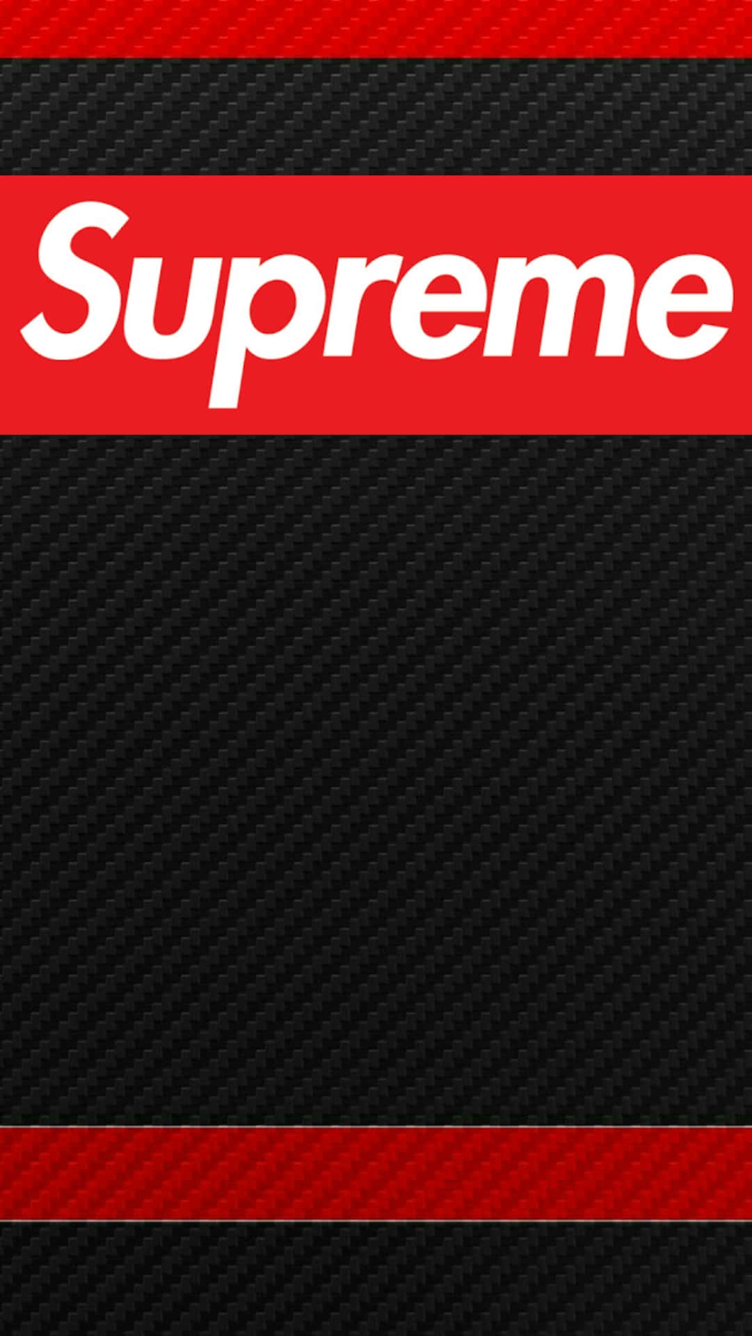 Supreme Logo On A Black Background Background
