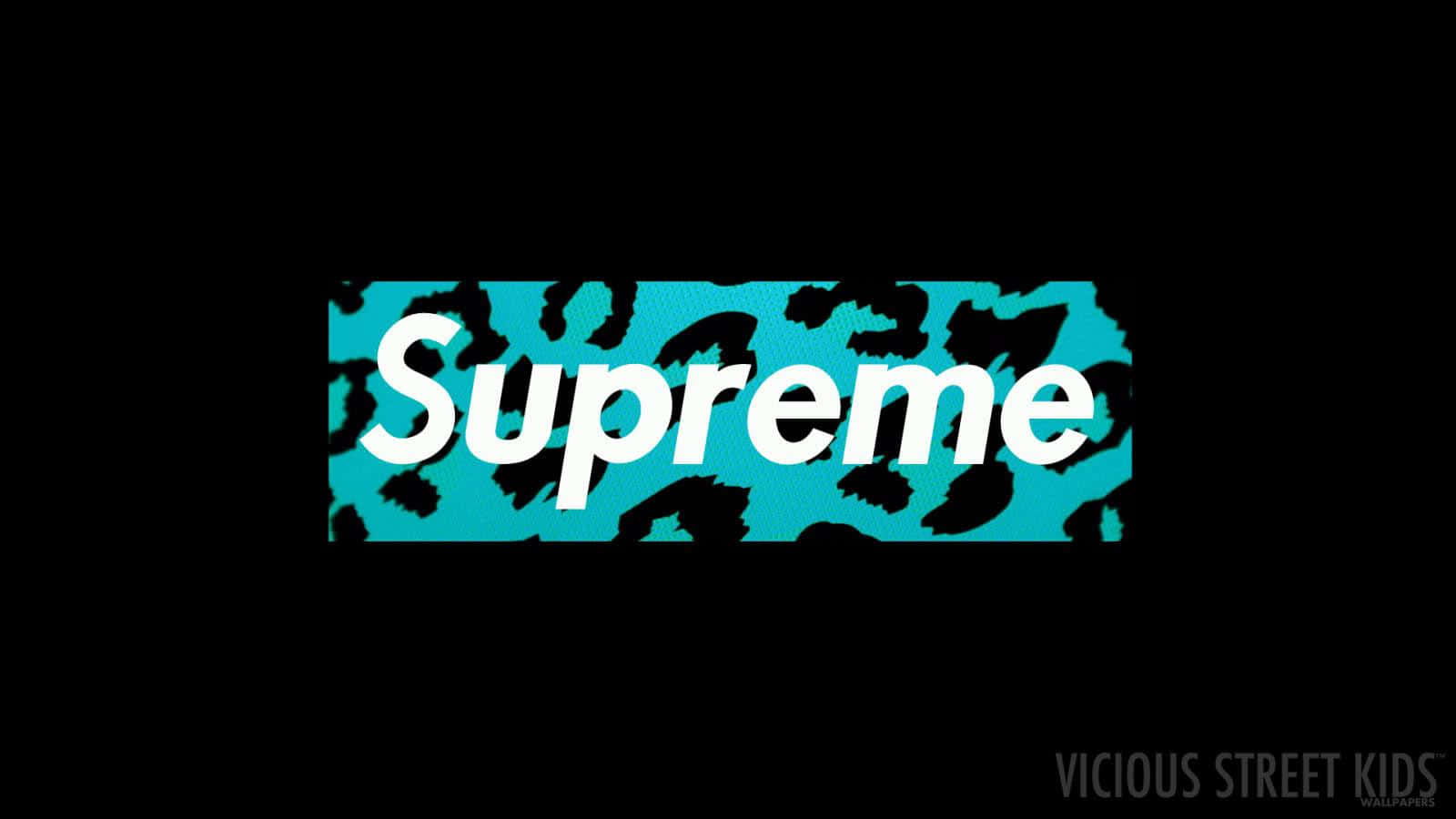 Supreme Logo On A Black Background