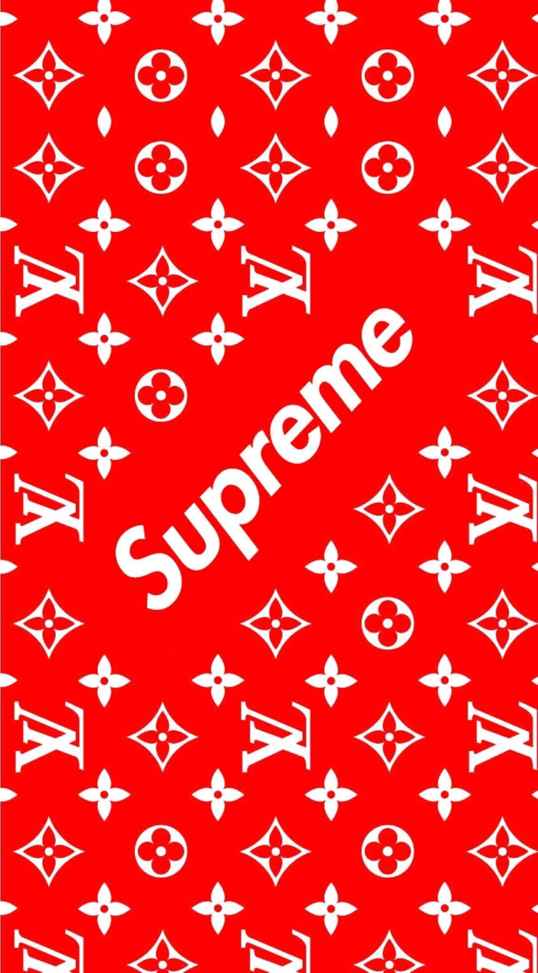 Supreme Logo On A Textured Background Background