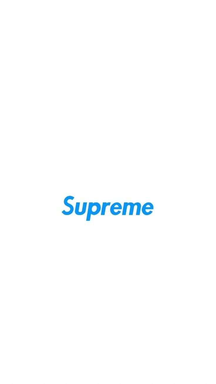 Supreme Logo On A White Background Background