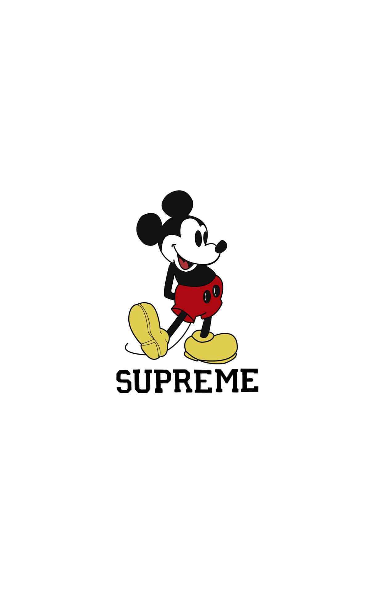 Supreme Mickey Mouse Logo Background