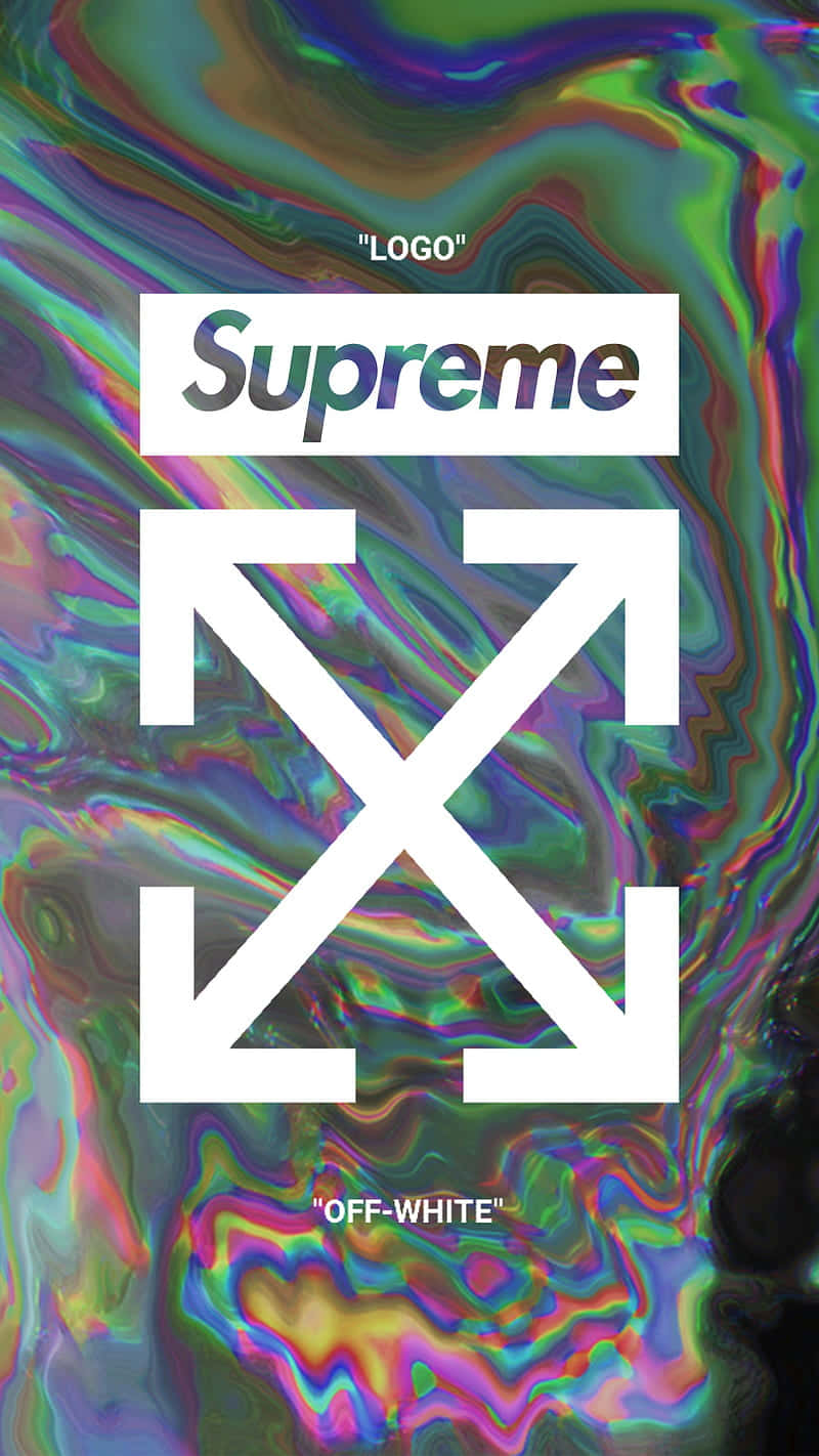 Supreme Off White Logo Background