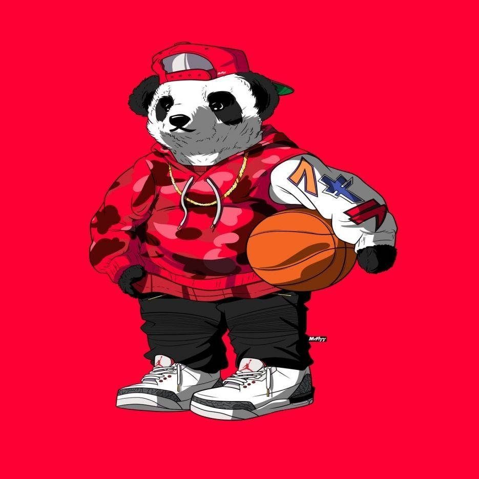 Supreme Panda Dope Cartoon