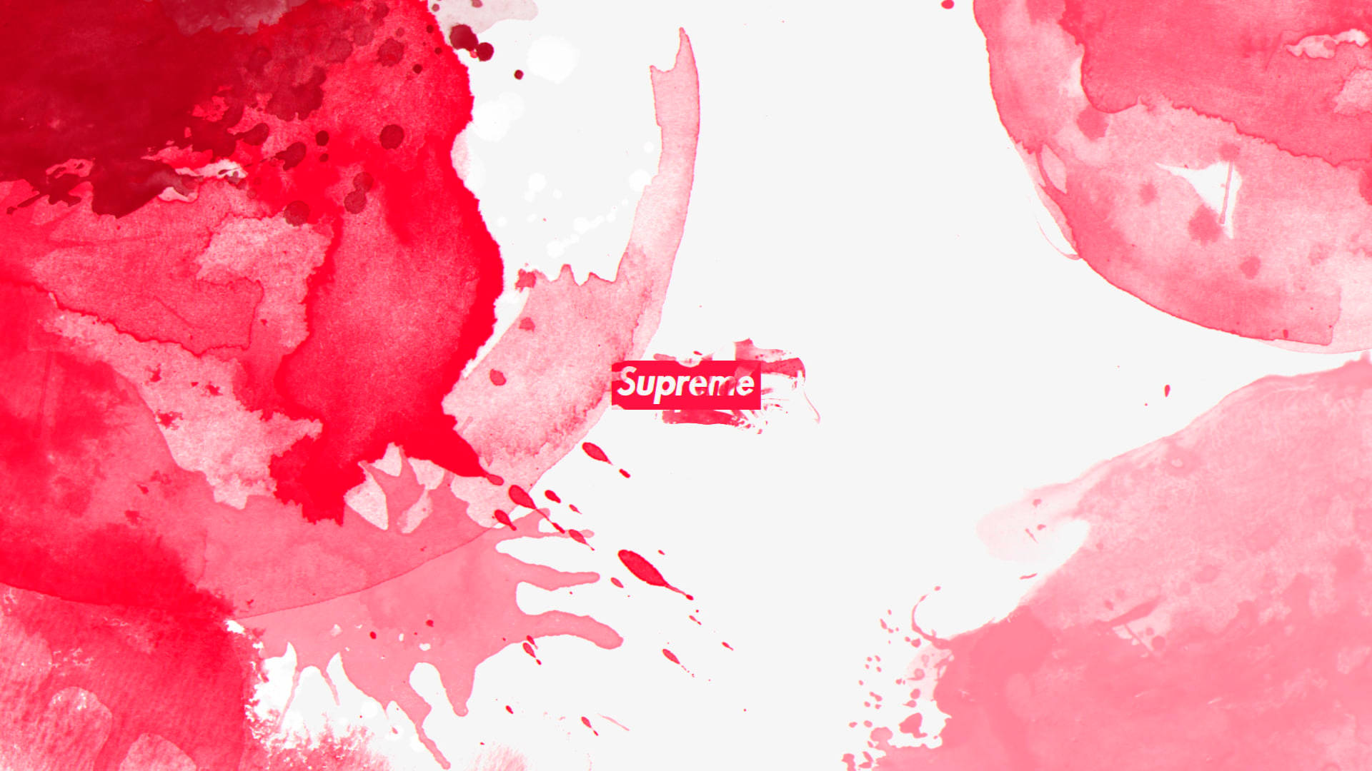 Supreme Pinkish Red Painting Desktop