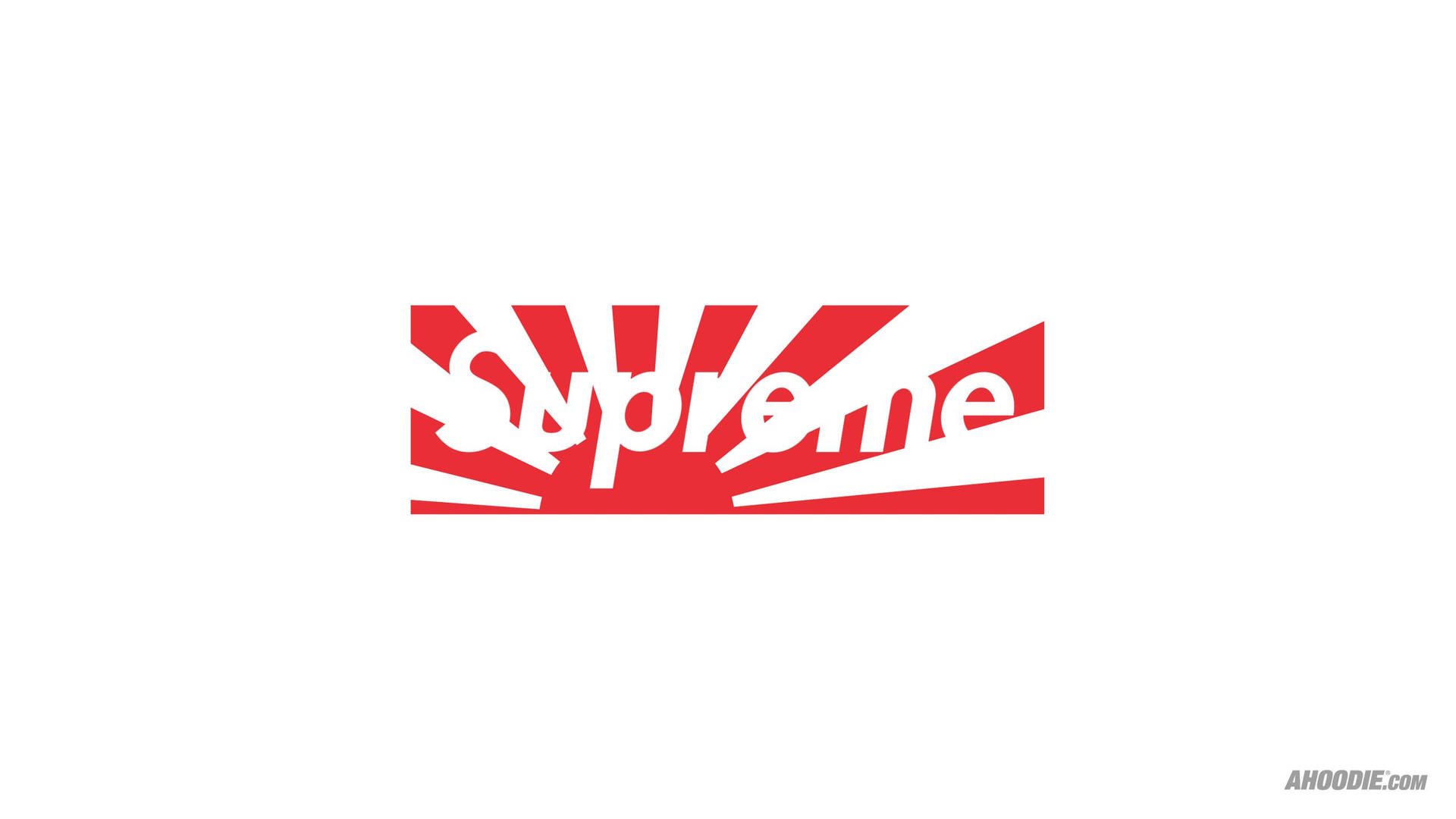 Supreme Red And White Rising Sun Background