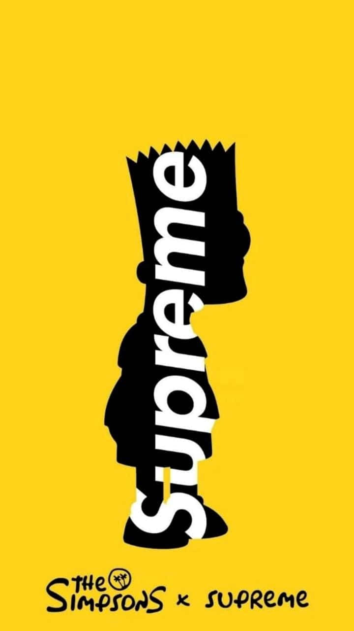 Supreme Silhouetted Bart Simpson