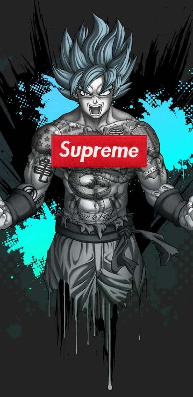 Supreme Vegeta Showing His Might Background