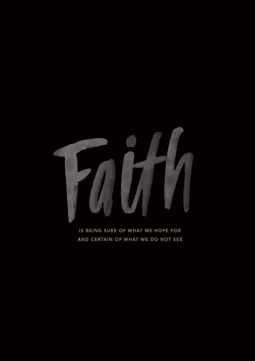 Sure Faith Quote Wallpaper Background