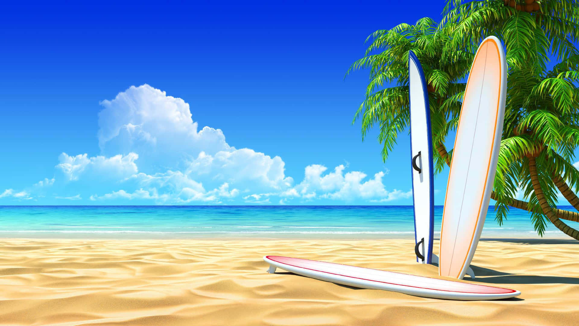 Surfboard Digital Art Background