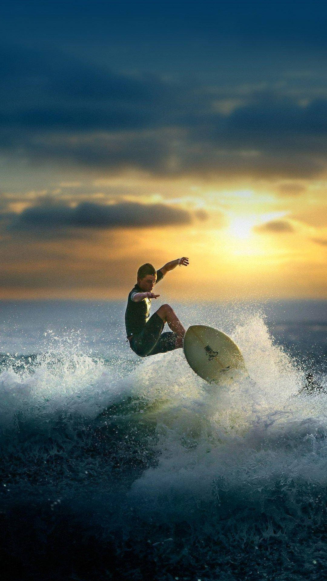 Surferriding Waves Miui Background