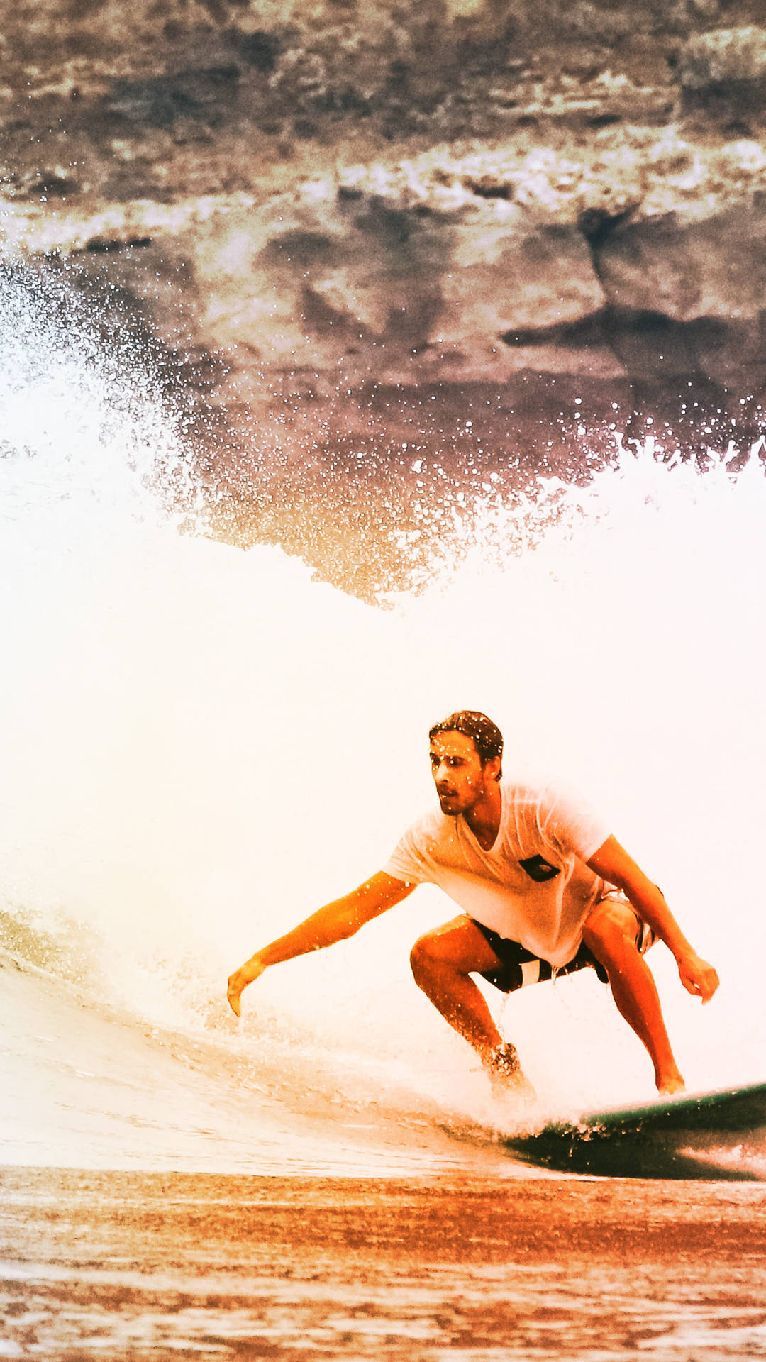 Surfing Orange Filter Background