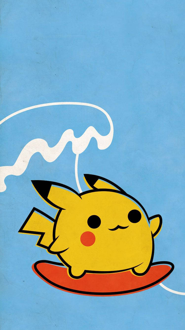 Surfing Pikachu Artwork Background