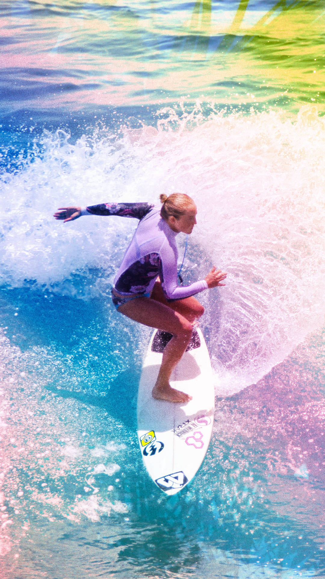 Surfing Rainbow Gradient Filter
