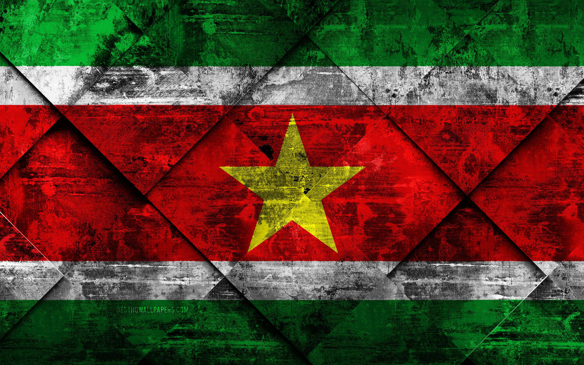 Suriname Flag Background