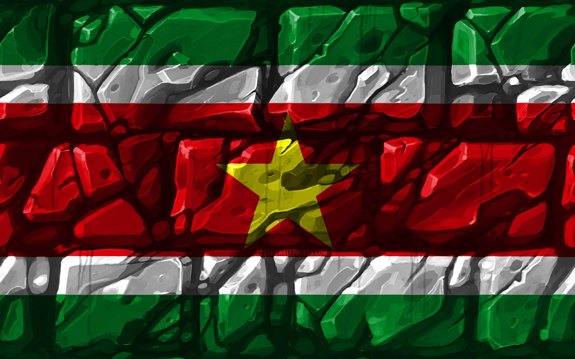 Suriname Flag Illustration Background