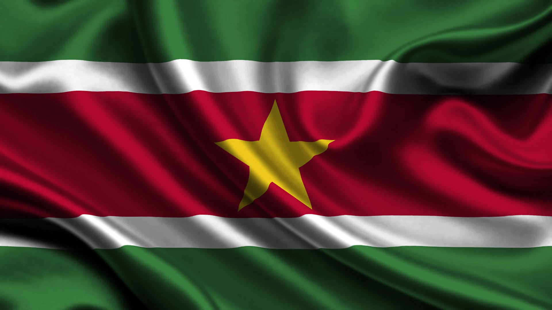 Suriname Satin Flag Background