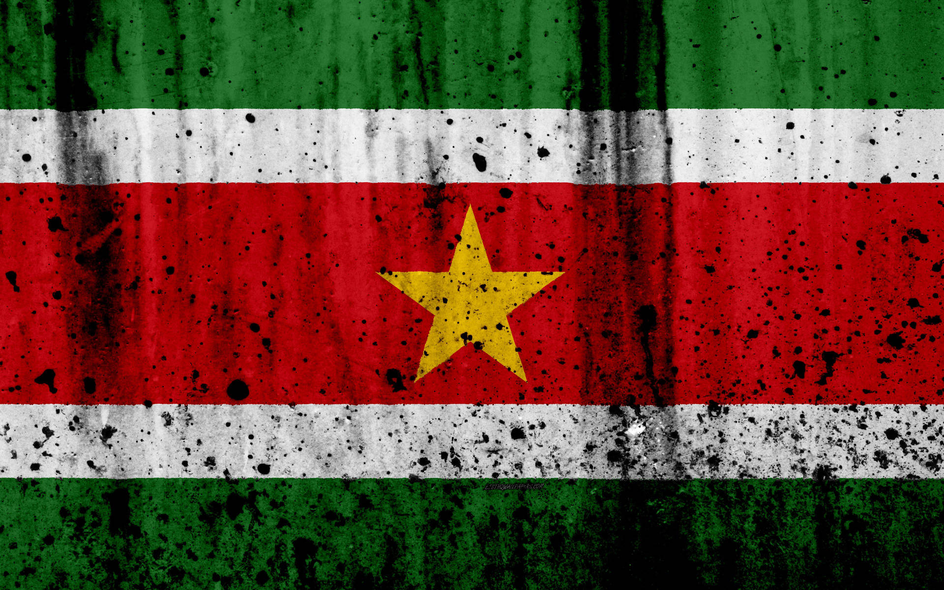 Suriname Splattered Flag Background