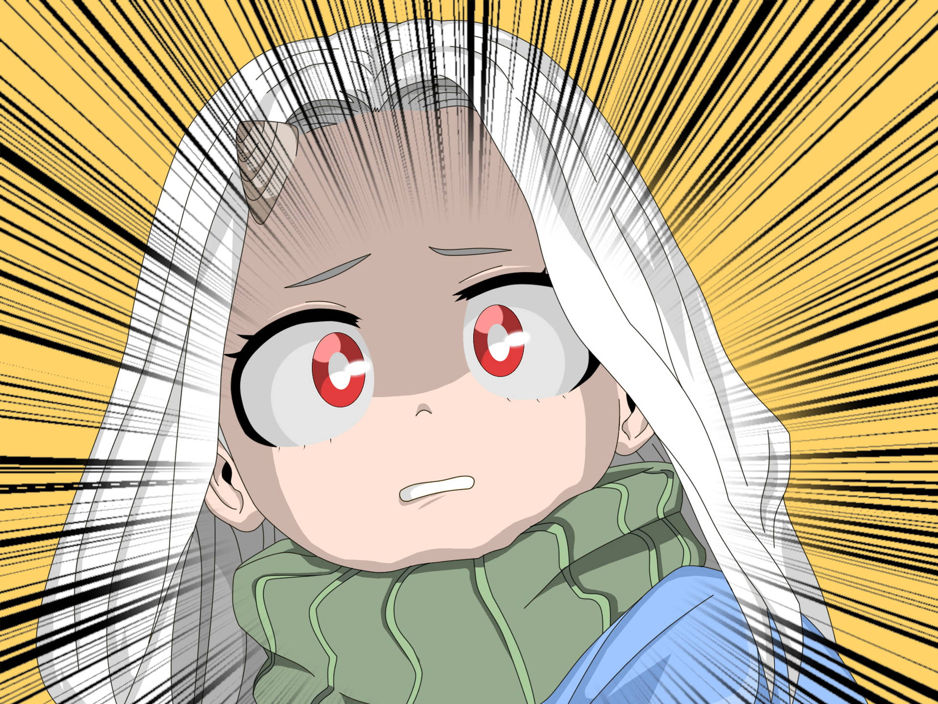 Surprised And Worried Eri Background