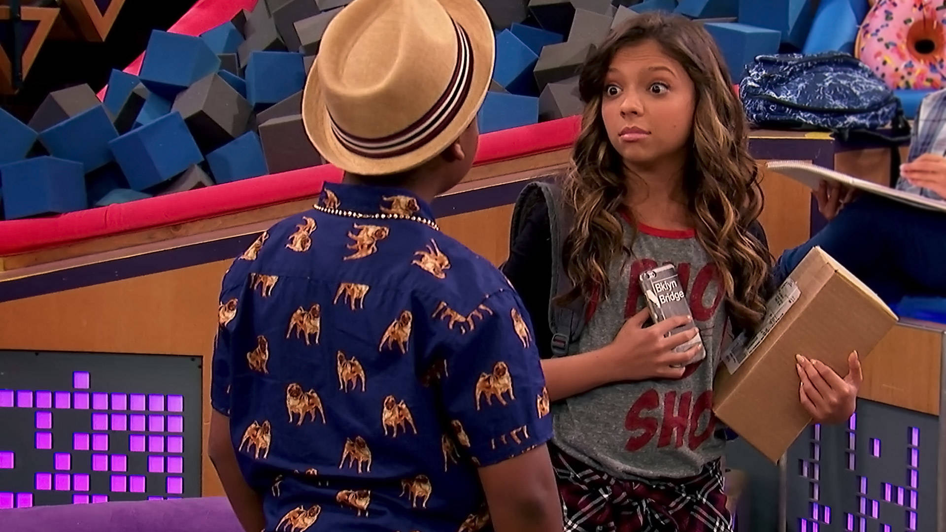 Surprised Babe Carano From Game Shakers Background