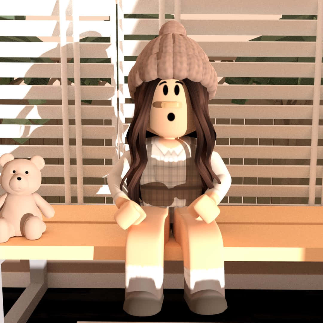 Surprised Girl Roblox Pfp Background