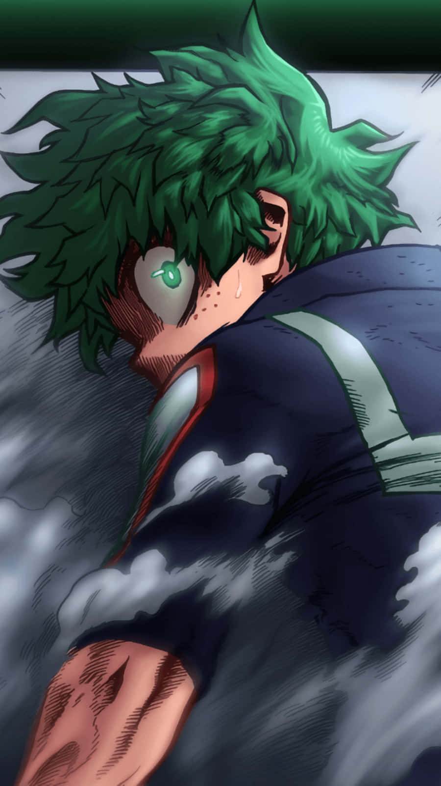 Surprised Izuku Midoriya Deku Phone Background