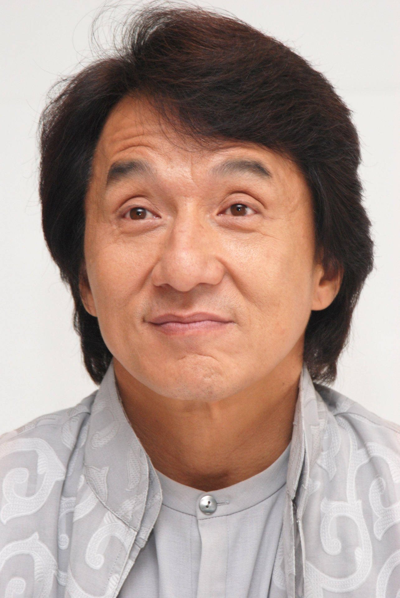 Surprised Jackie Chan In Close-up Shot Background