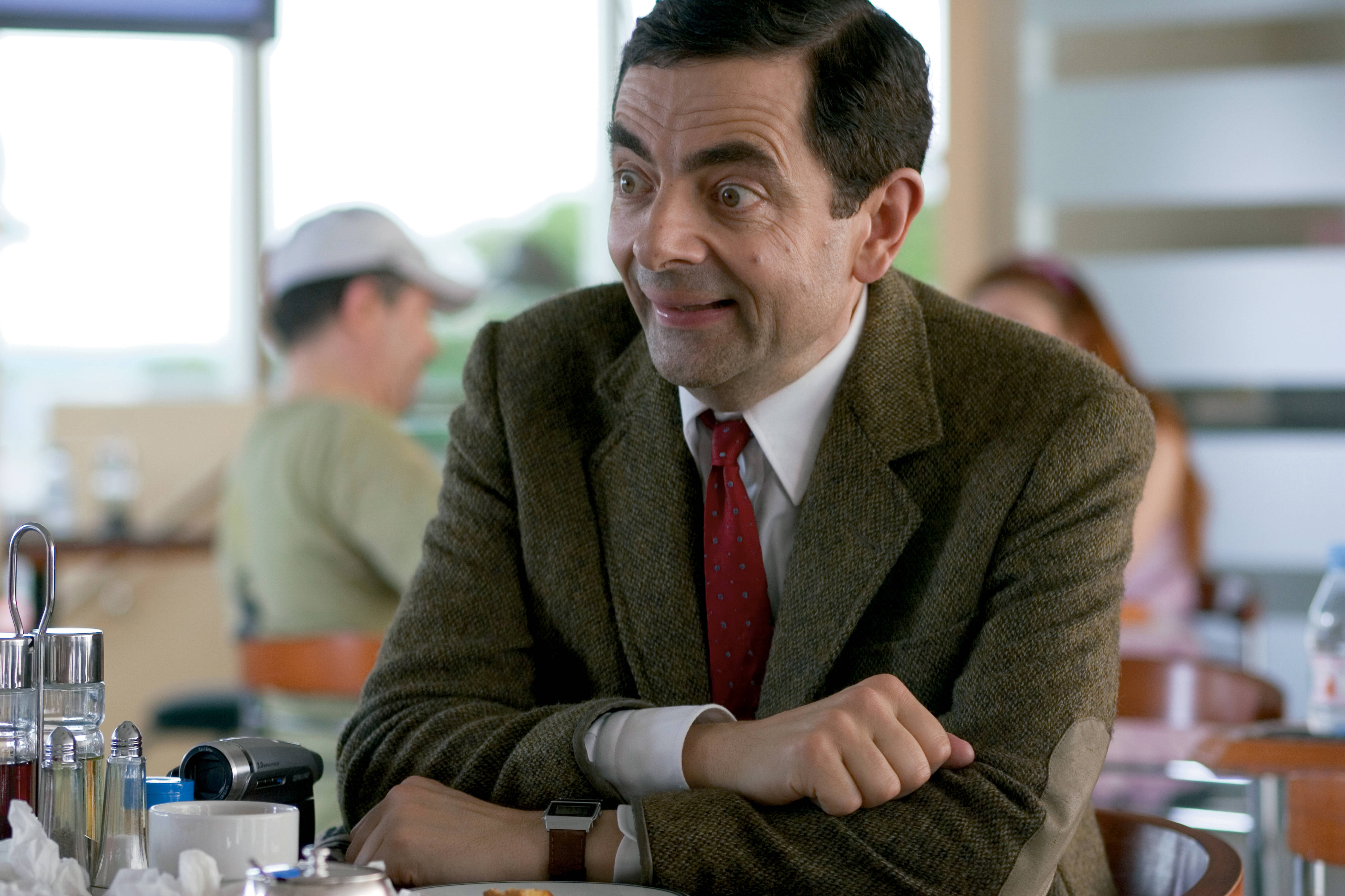 Surprised Mr Bean 4k Background