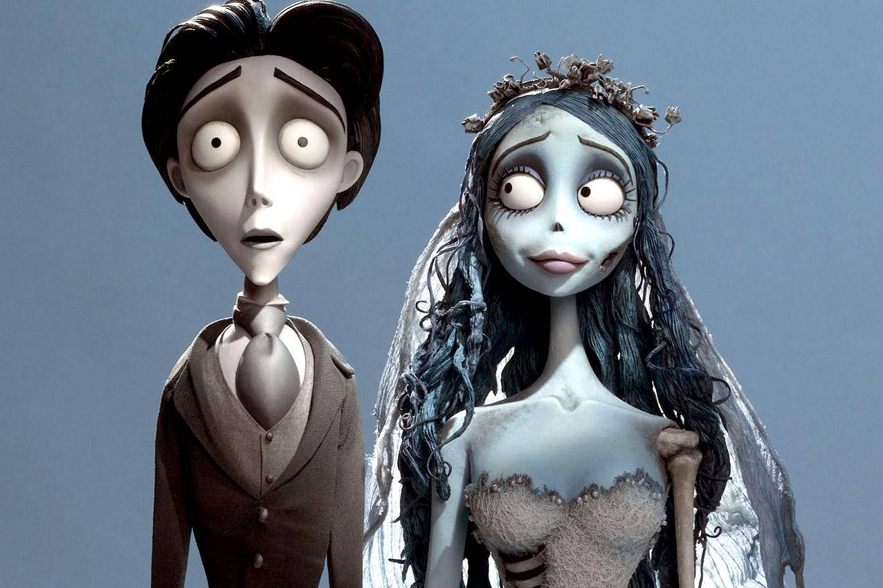 Surprised Victor And Ethereal Emily From Corpse Bride Background