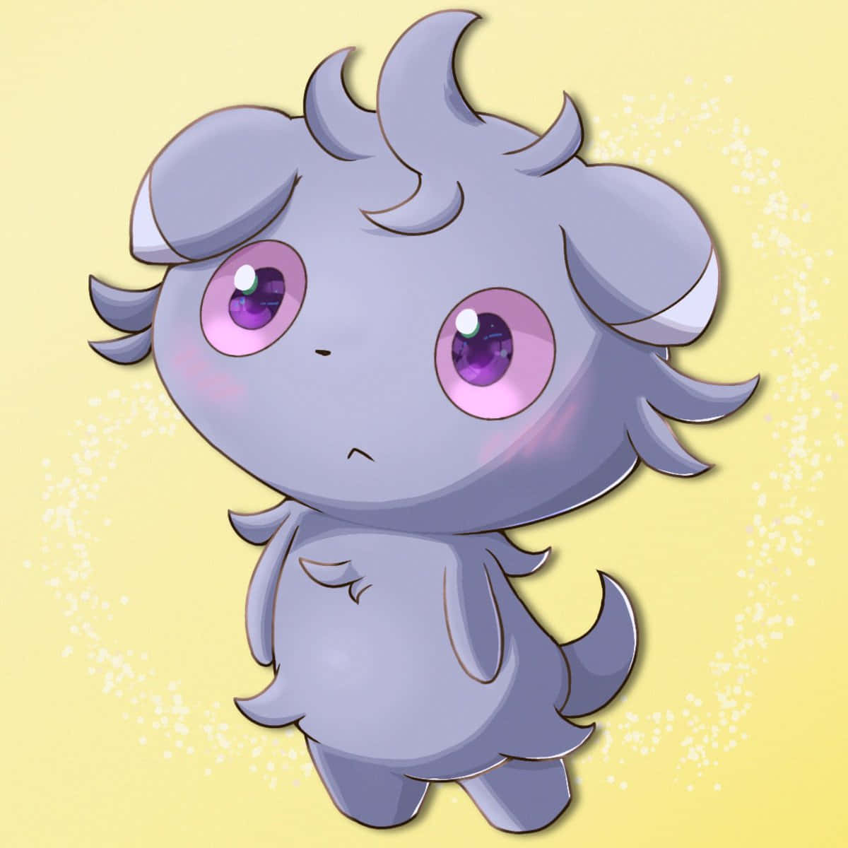 Surprised Violet Eyes Of Espurr Background