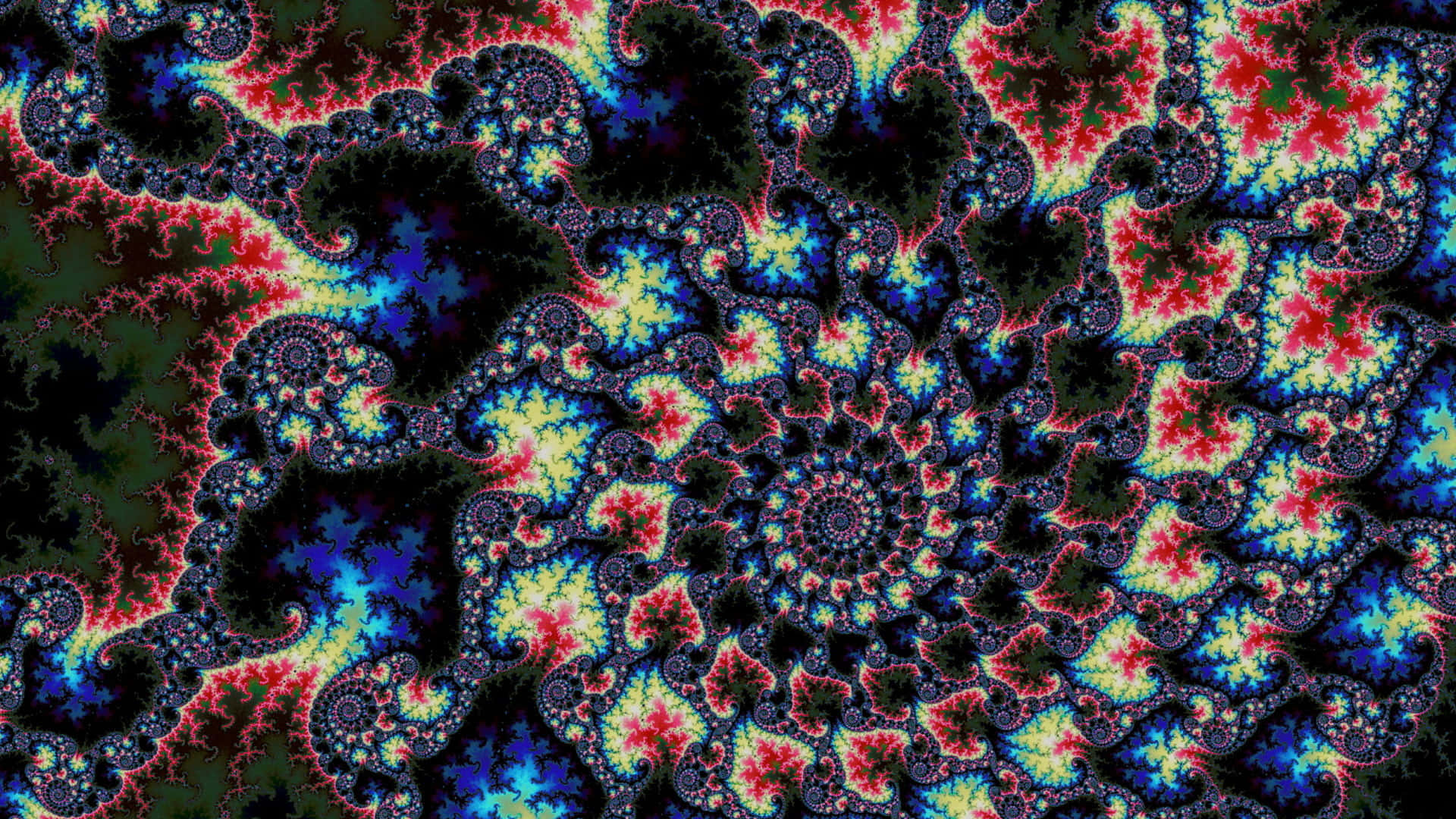 Surreal Dreamscape In Vibrant Hues Background